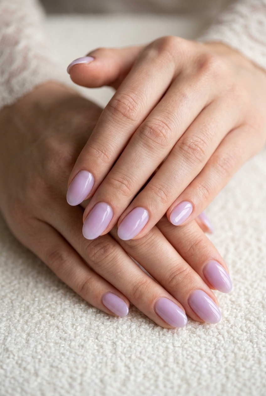 Sheer Lavender Milk Bath Nails | Colourful Summer Nails 2026 Sheer Lavender Milk Bath nails: Romantic and ethereal for weddings and special events. Colourful summer nails 2026.