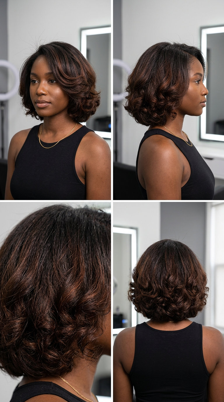 short deep auburn pixie haircut with red-brown undertones and razor-cut fringe for summer 2026