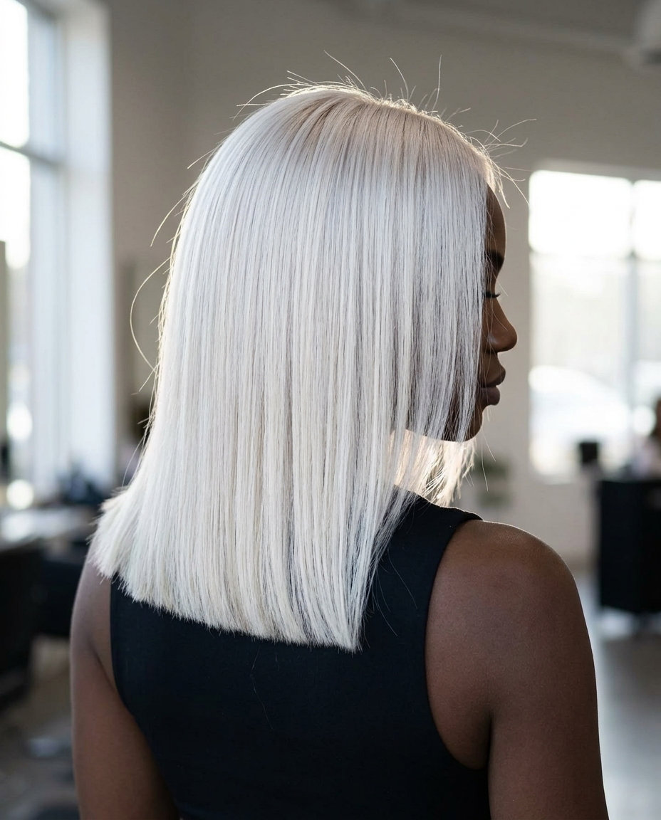 Platinum Blonde Pixie Haircut 2026 short platinum pixie haircut with icy white color and sculpted waves for avant-garde style