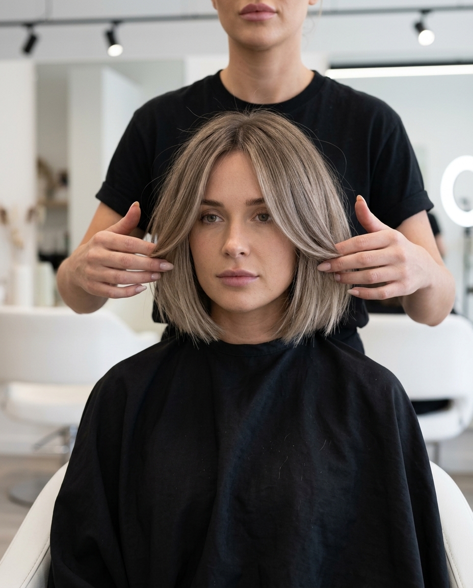 Mushroom Bronde Bob 2026 short italian bob haircut with mushroom bronde, soft layered texture for effortless soft