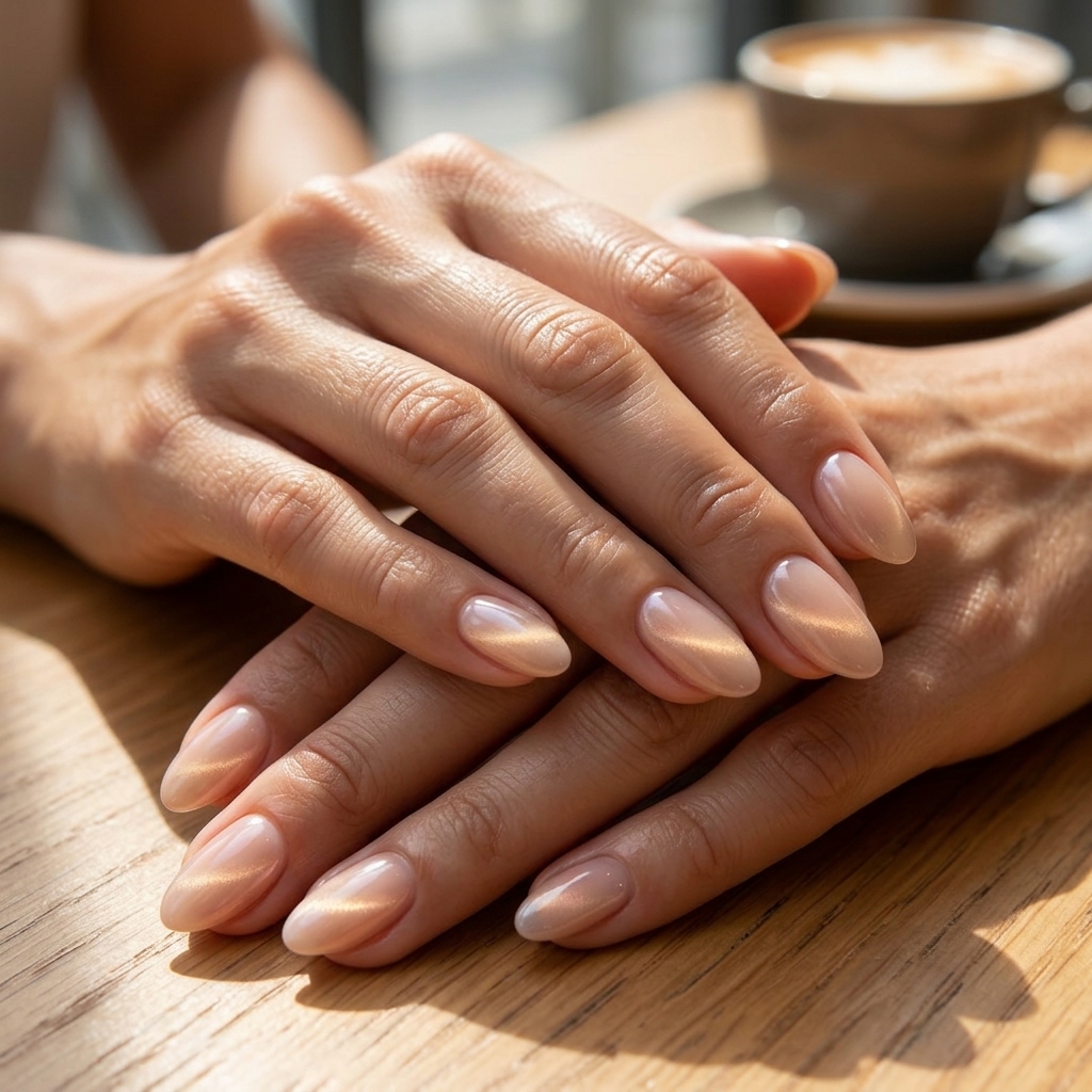 Glazed Nude Illusion Nails 2026 | Sophisticated Style Subtle Glazed Nude Illusion nails for summer holiday nails 2026: clean, sophisticated look for work or daily wear.