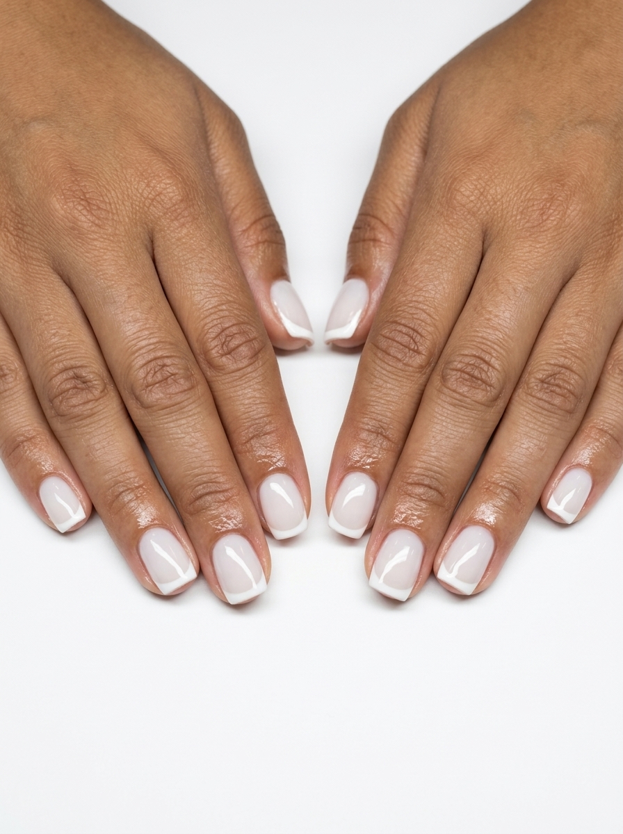 Milky French Classic Nails 2026 | Minimalist Chic Milky French Classic Short Square nails for summer holiday nails 2026: clean, minimalist style for work or daily wear.