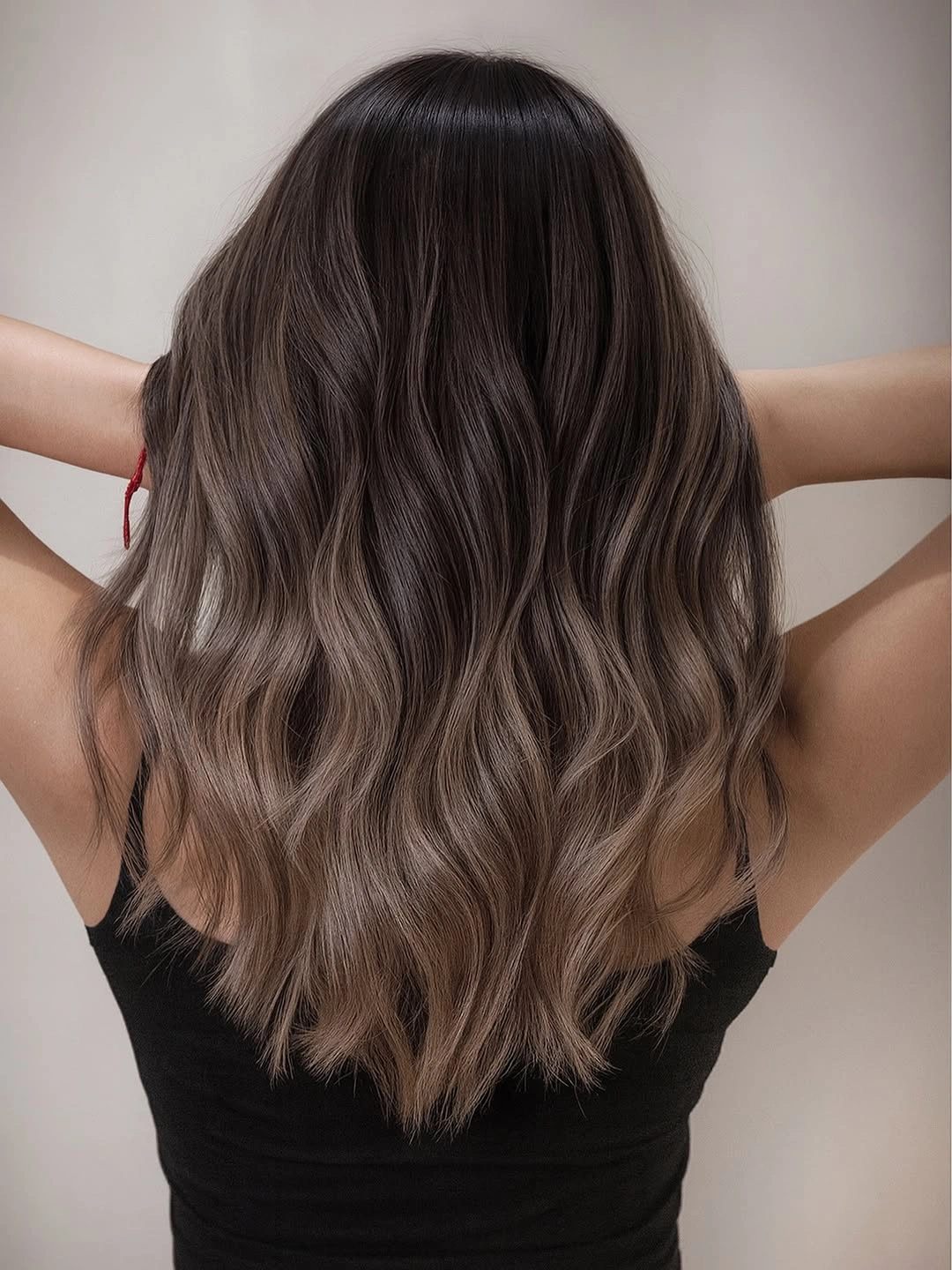 babylights hair ideas Dimensional Espresso Waves With Invisible Babylights