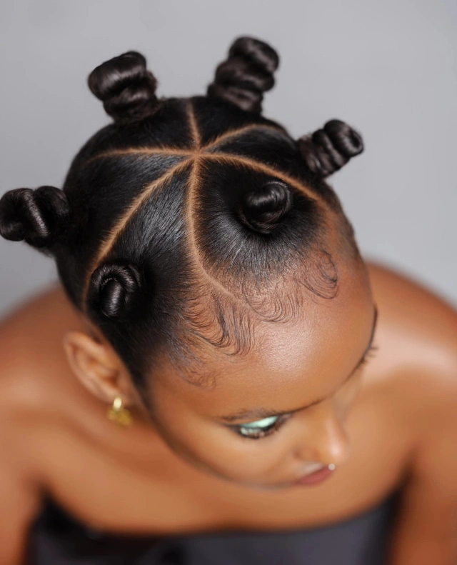 bantu knots hairstyles Precision Star Part Bantu Knots