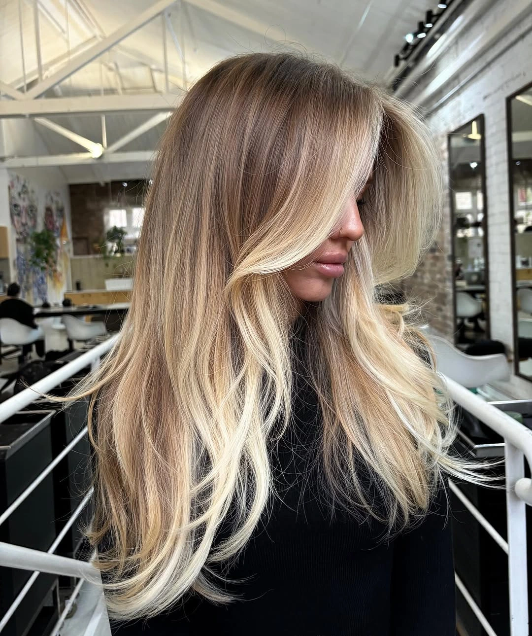 beige blond hair color Beige Blonde With Bright Face-Framing Highlights