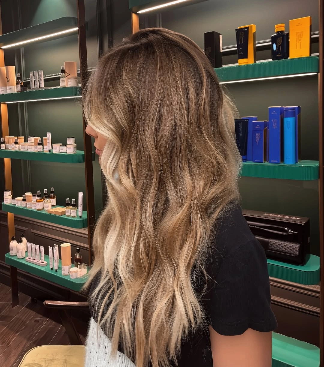 beige blond hair color Beige Blonde Melt With Soft Shadow Roots