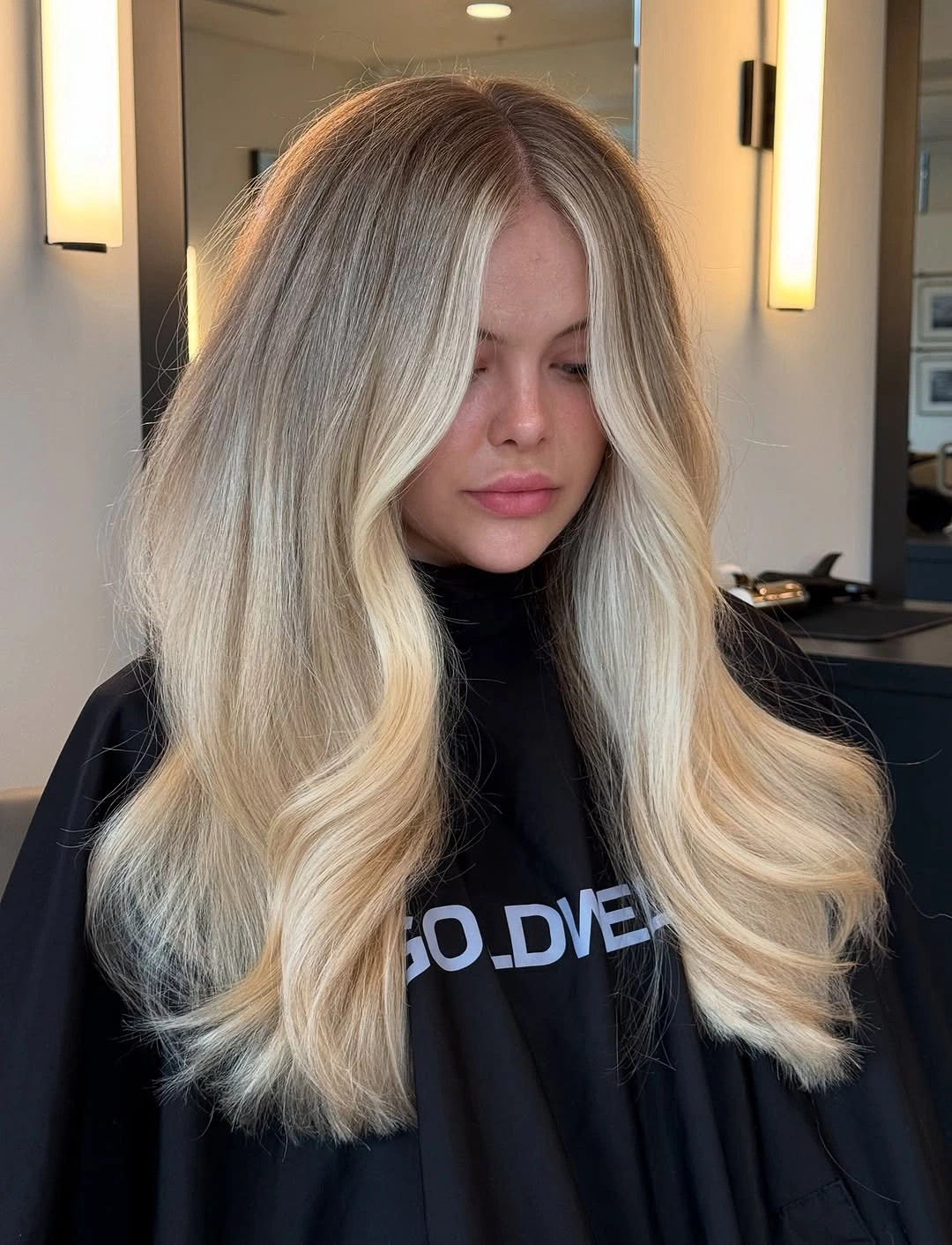 beige blond hair color Neutral Beige Blonde With Lived-In Roots