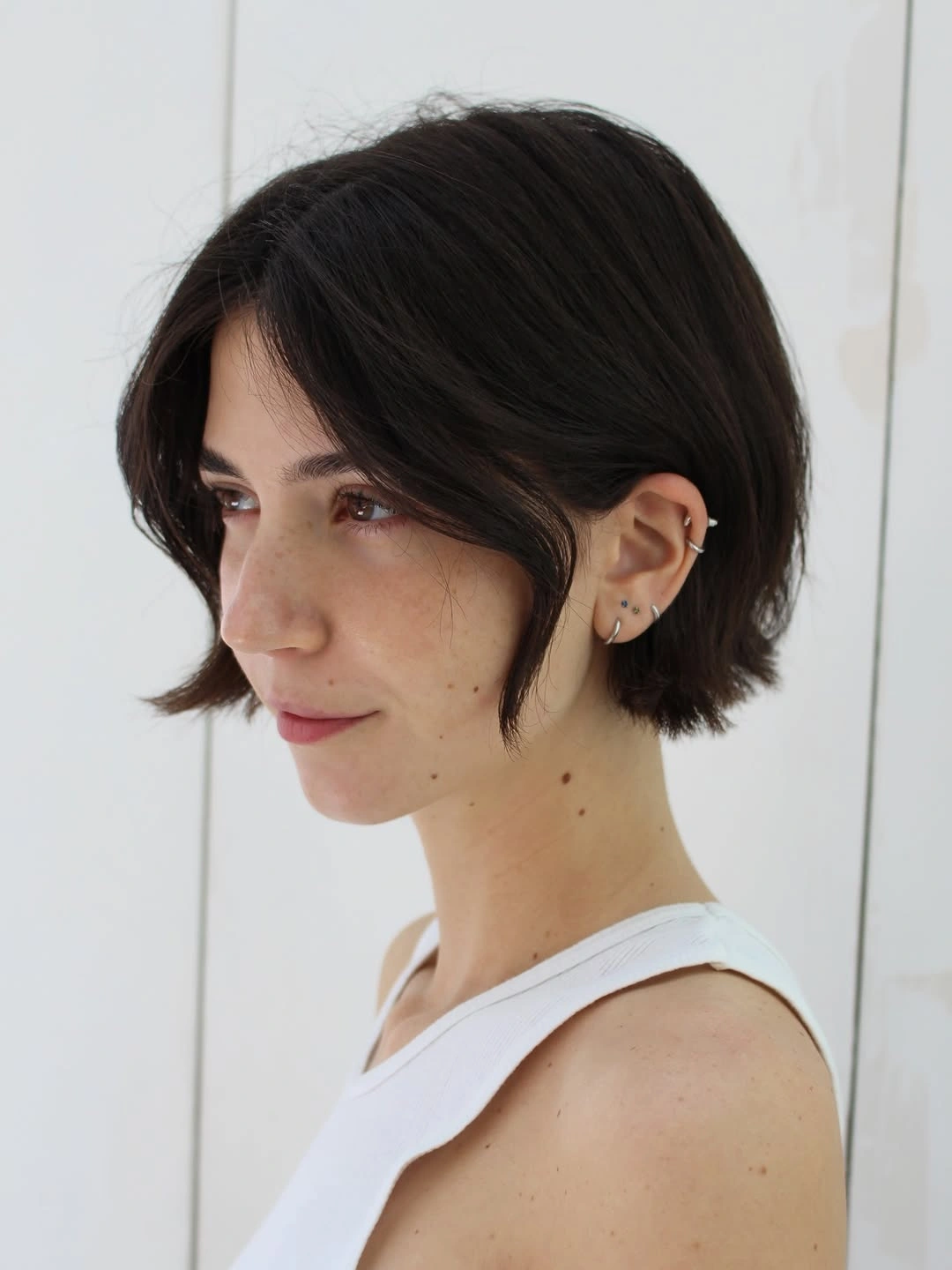bixie haircut Minimalist Bixie With Sleek Curtain Layers