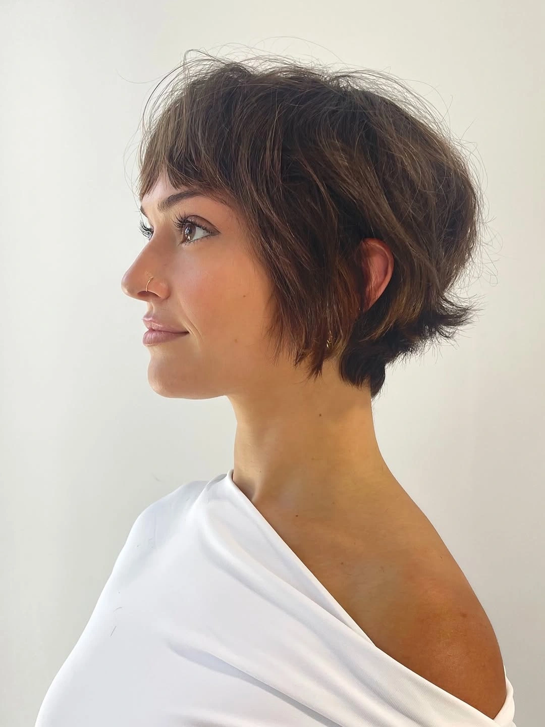 bixie haircut Modern Soft Bixie With Feathered Side Layers