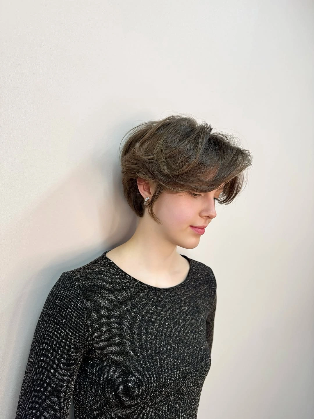 bixie haircut Airy Layered Bixie With Sweeping Side Fringe