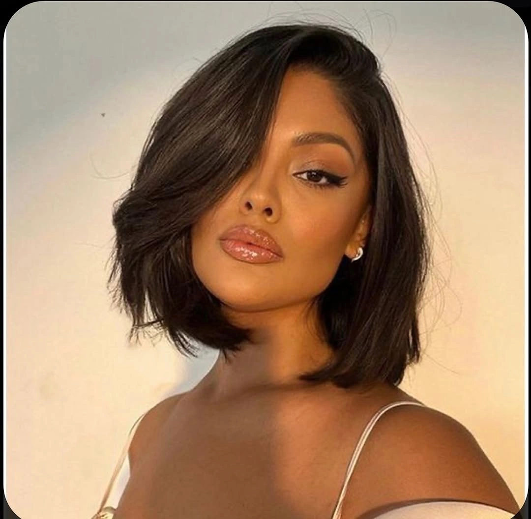 bob hairstyles for black women Effortless Textured Bob With Relaxed Layers