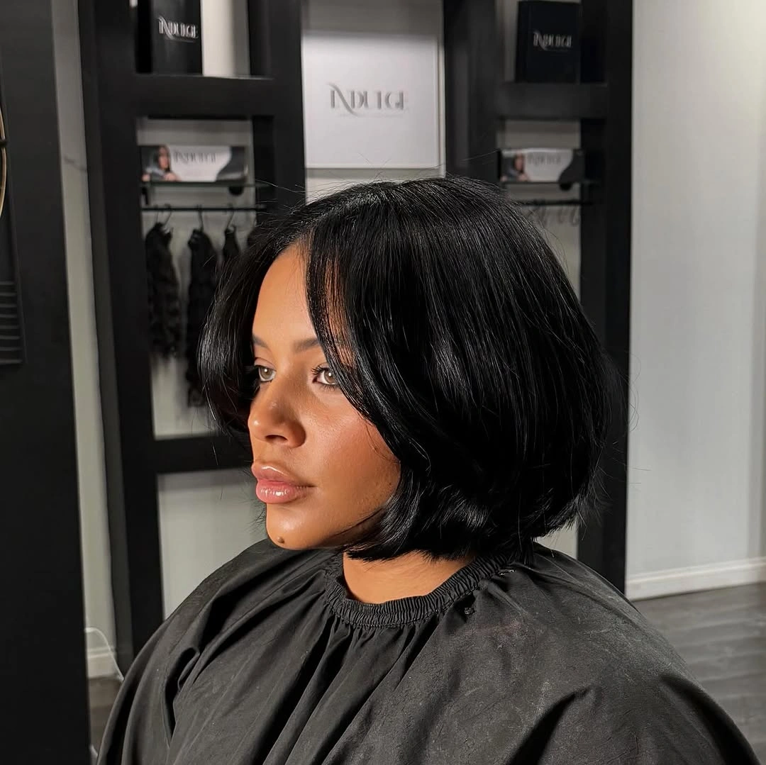 bob hairstyles for black women Rounded French-Inspired Bob With Soft Volume