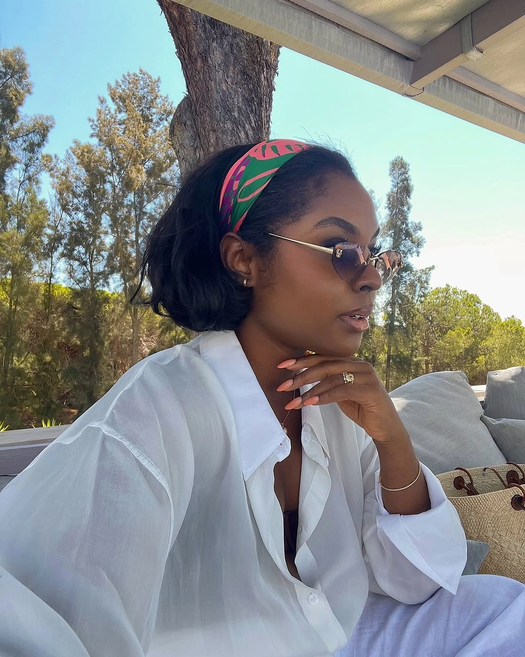bob hairstyles for black women Relaxed Bob Styled for Sunny Getaways