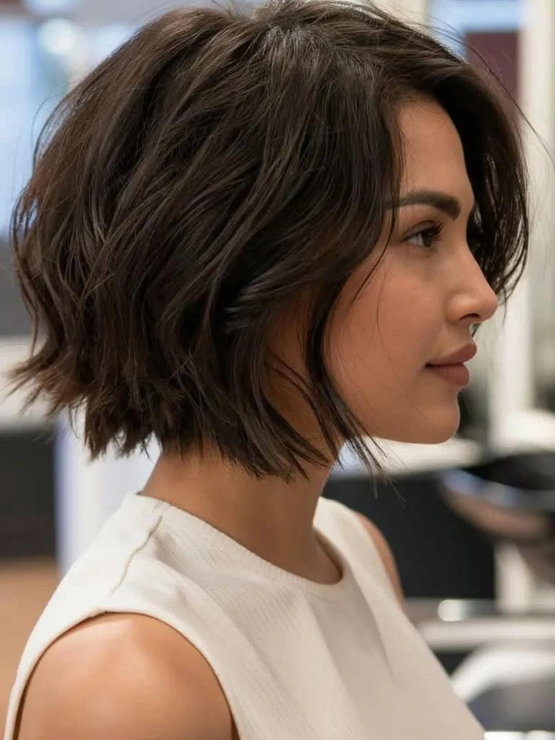 bobbed haircut for women Textured Wavy Bob With Relaxed Volume