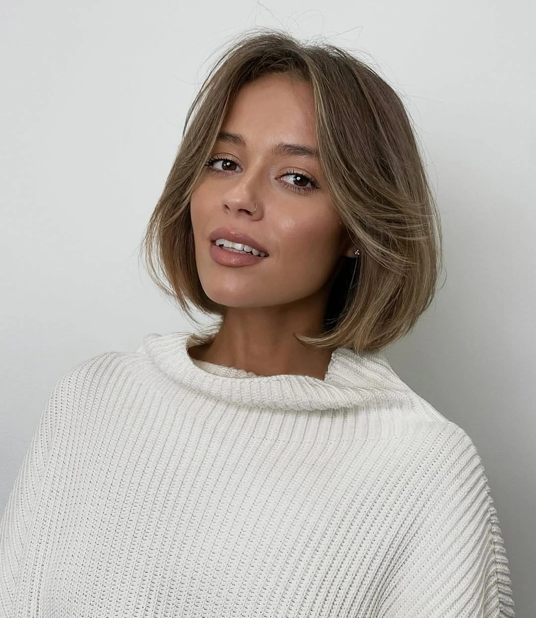 bobbed haircut for women Soft Mushroom Bob With Airy Face-Framing Layers