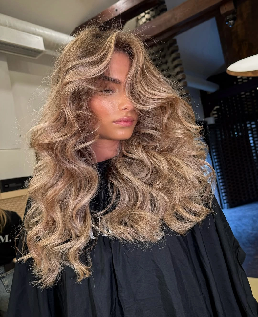 body waves hairstyle Voluminous Beige Blonde Body Waves With Luxe Dimension