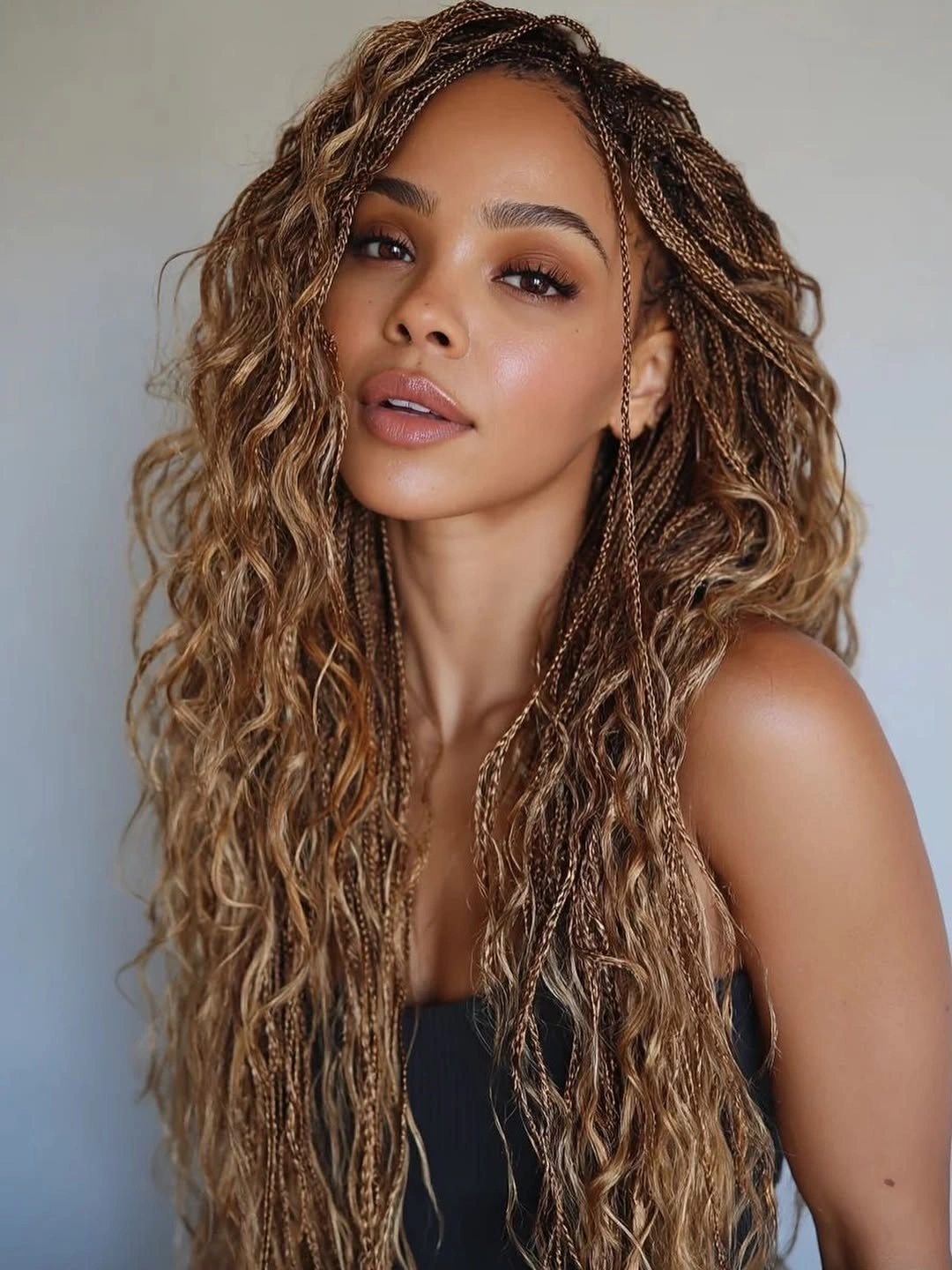 bora bora braids hairstyle Blonde Dimension That Brightens Every Braid