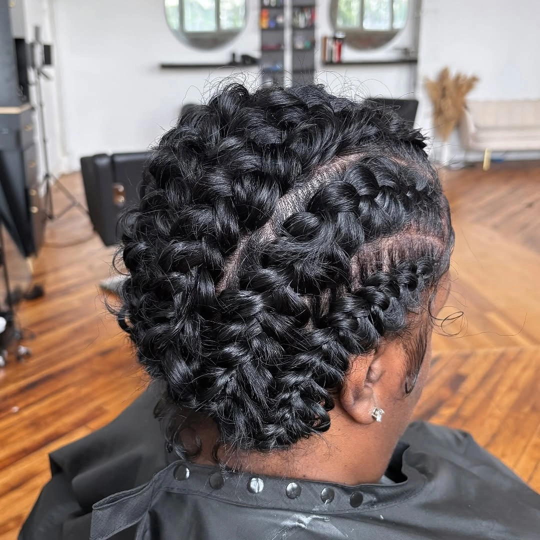 butterfly braids hairstyle Intricate Butterfly Braids Woven Into a Textured Updo