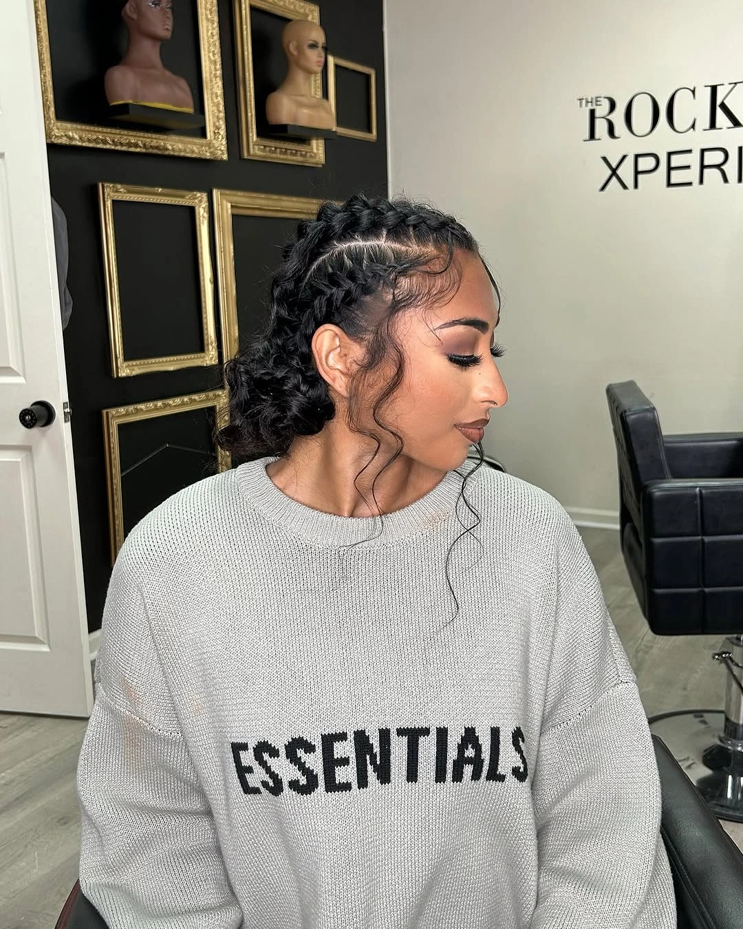 butterfly braids hairstyle Elegant Butterfly Braids Gathered Into a Soft Low Bun
