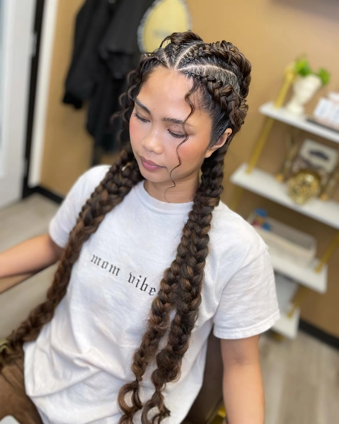 butterfly braids hairstyle Extra Long Butterfly Braids With Soft Face Framing Pieces