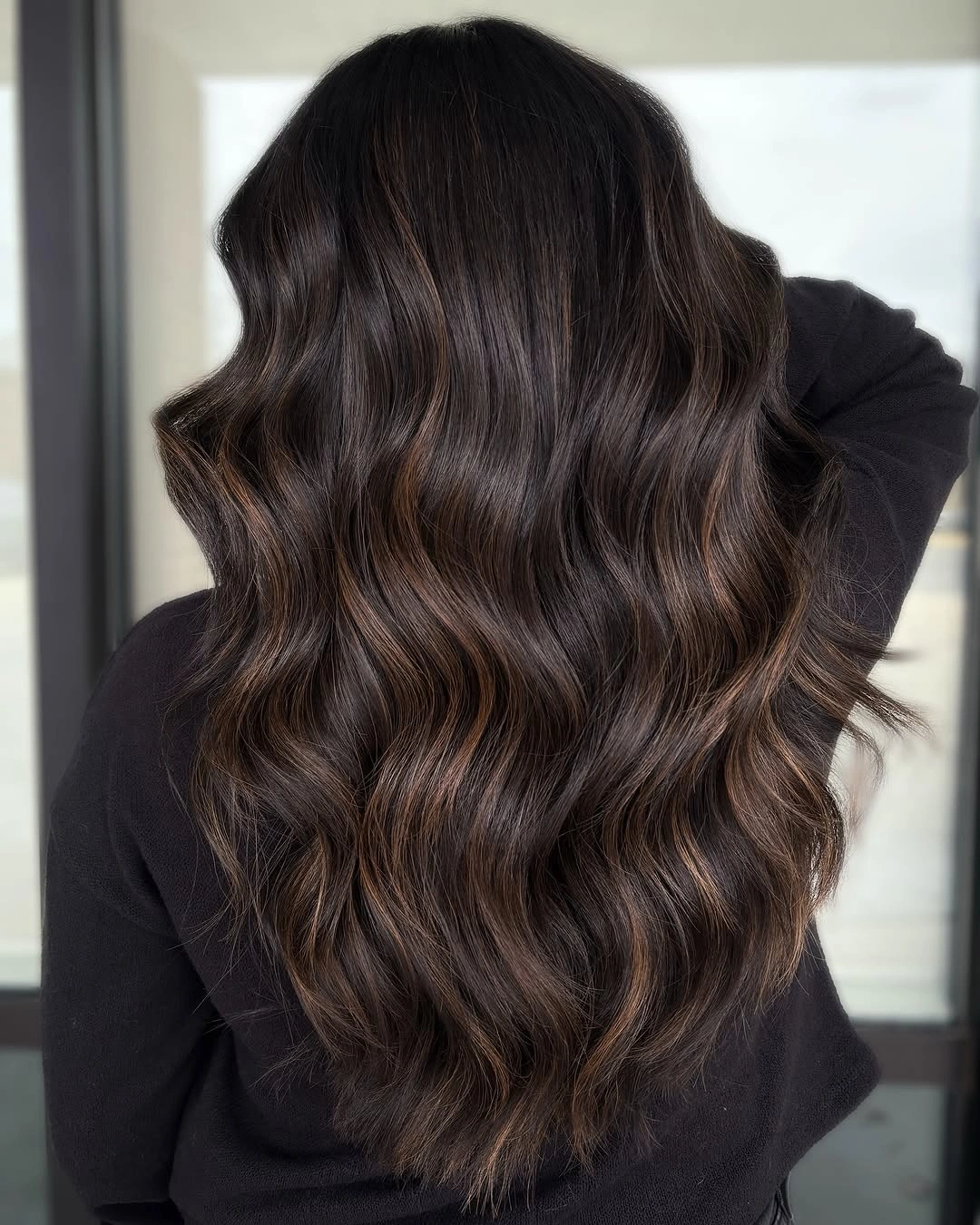 dimensional brunette hair color Espresso Brunette With Fine Cinnamon Dimension