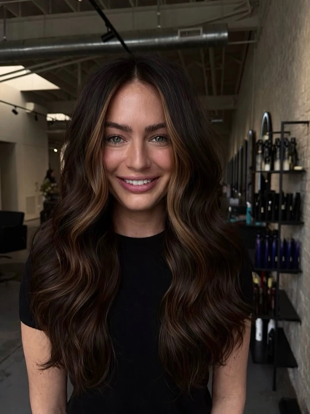 dimensional brunette hair color Soft Money Piece With Elegant Chocolate Dimension