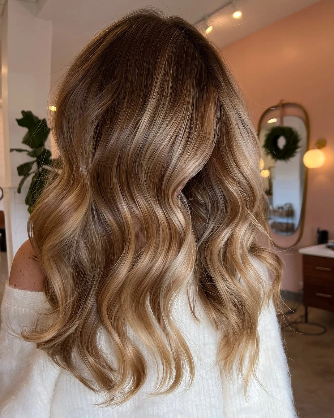 dirty blonde hair color Bronde Dirty Blonde with Delicate Balayage Ribbons