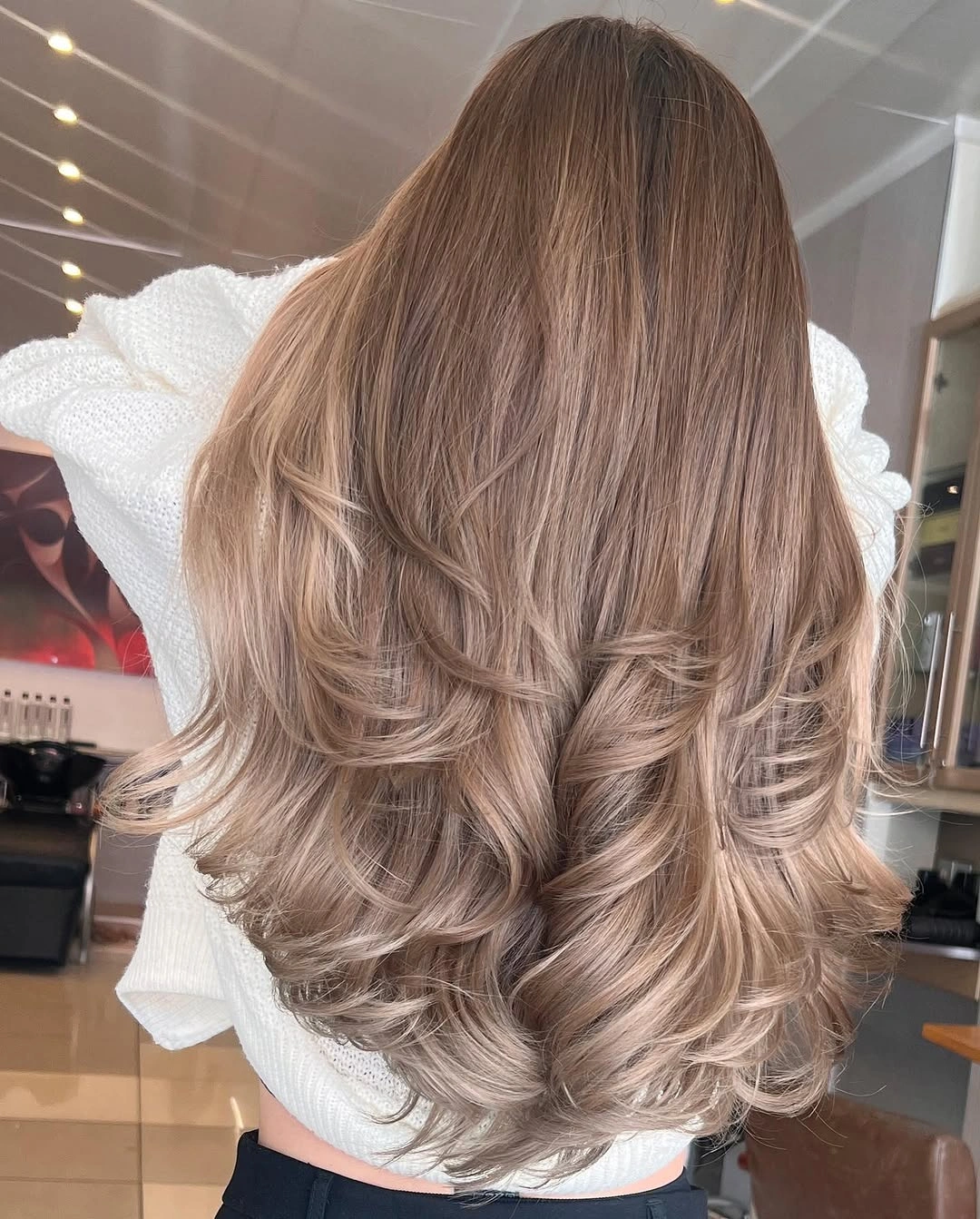 dirty blonde hair color Dimensional Beige Dirty Blonde with Soft Lowlights