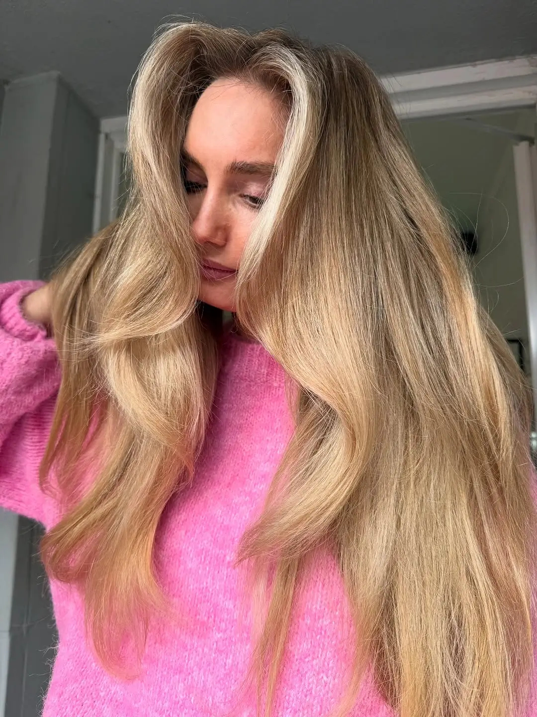 Fall blonde hair colour 2026 Butter Blonde Blowout With Voluminous Layers