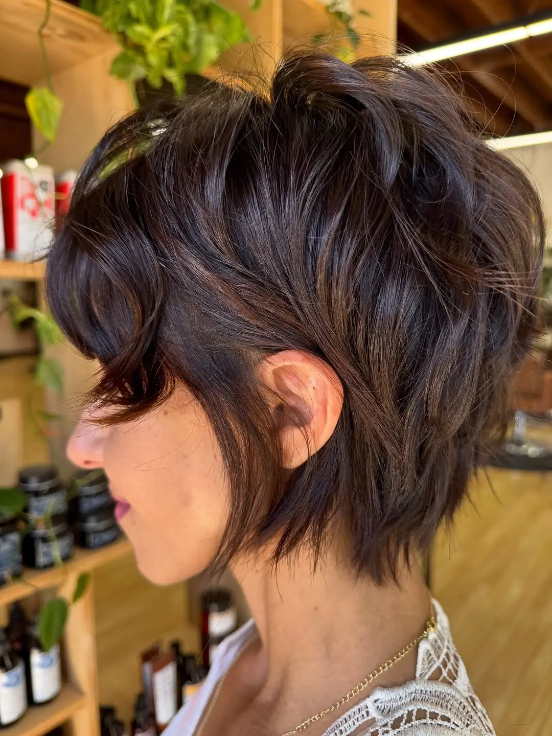 fall bob haircut ideas 2026 Textured Pixie Bob With Soft Volume