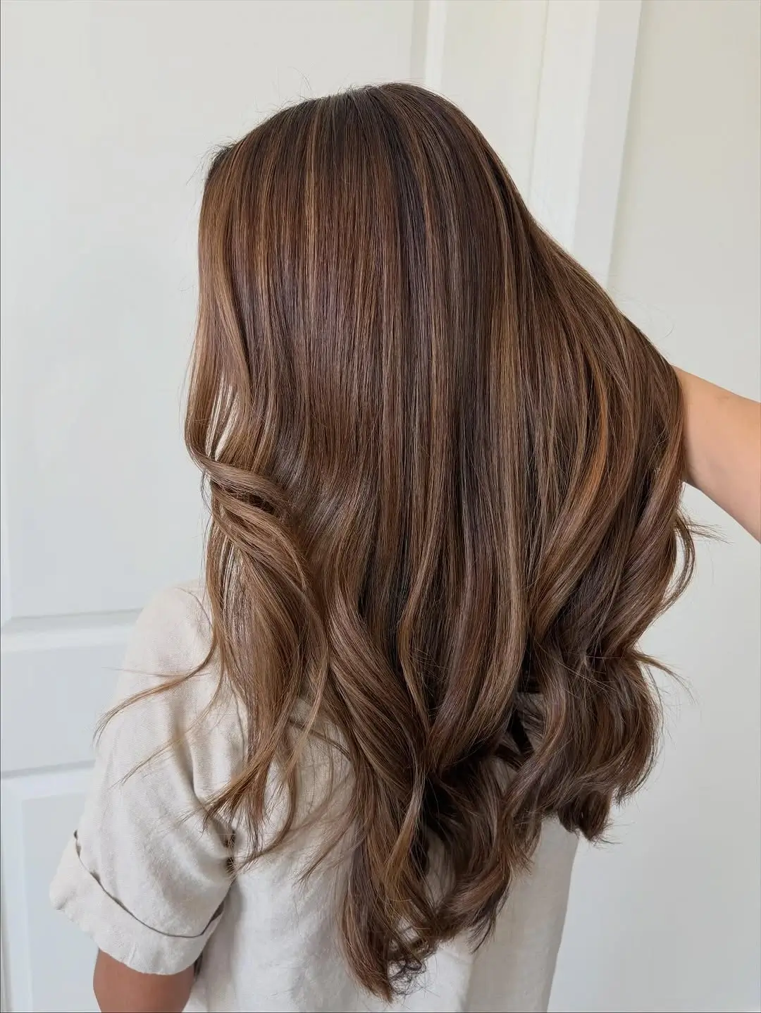 Fall brunette hair colour 2026 Silky Beige Brown with Invisible Balayage