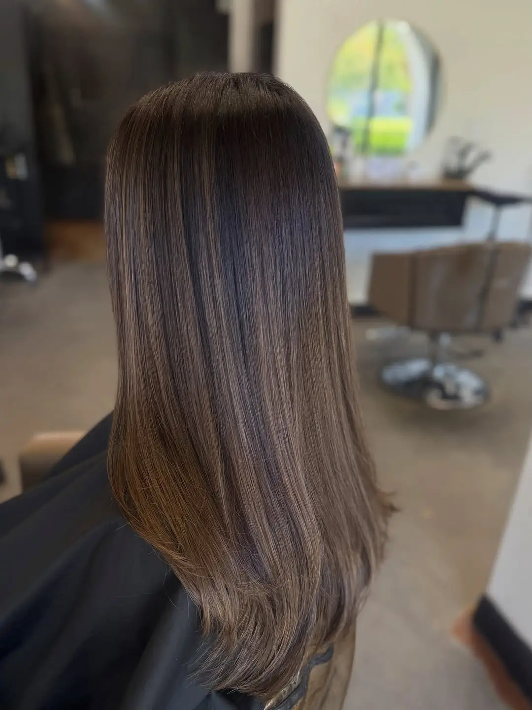 Fall brunette hair colour 2026 Silky Mushroom Brown with Invisible Dimension