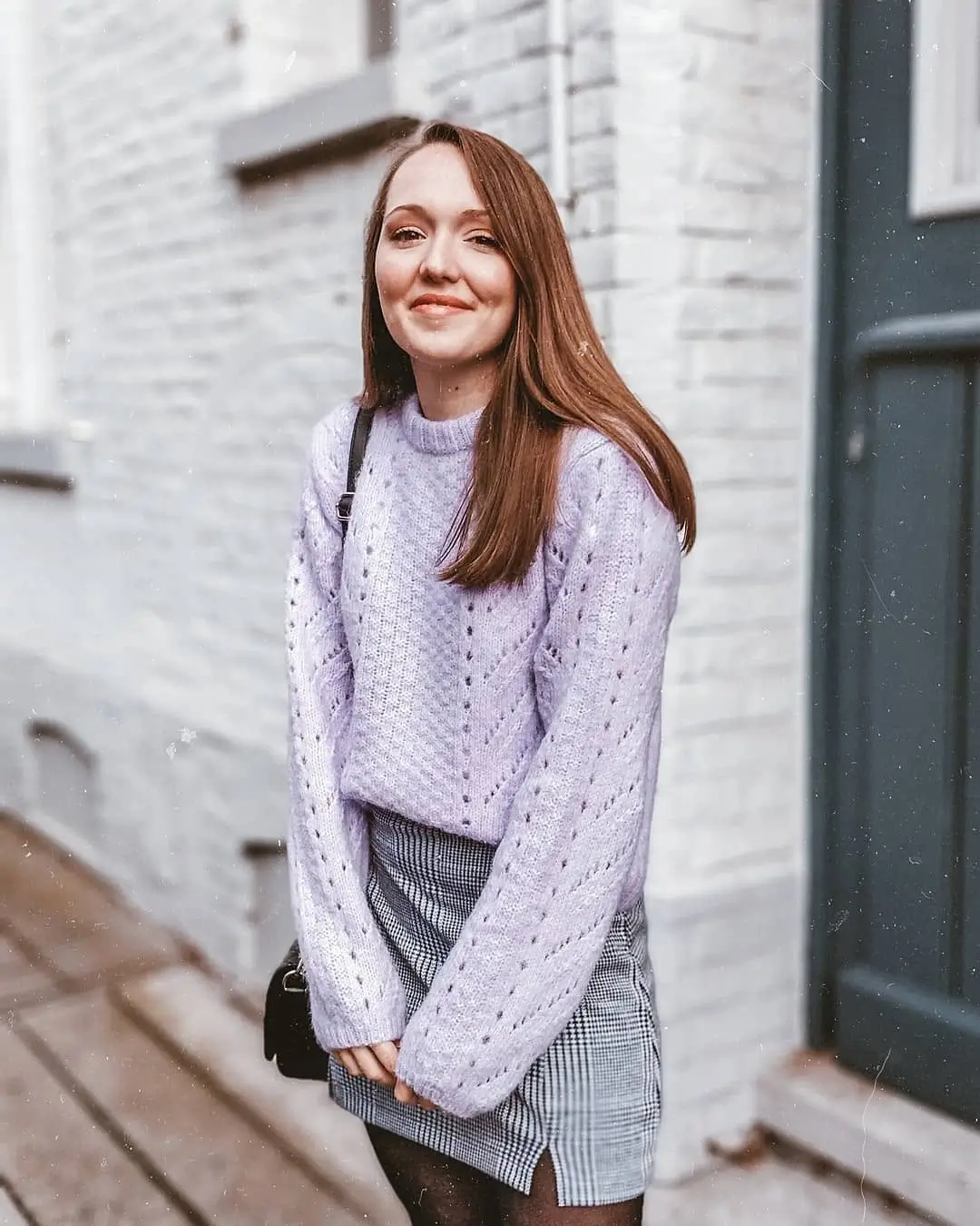 fall fashion trends 2026 Soft Lavender Knits Bring Fresh Color to Fall Classics