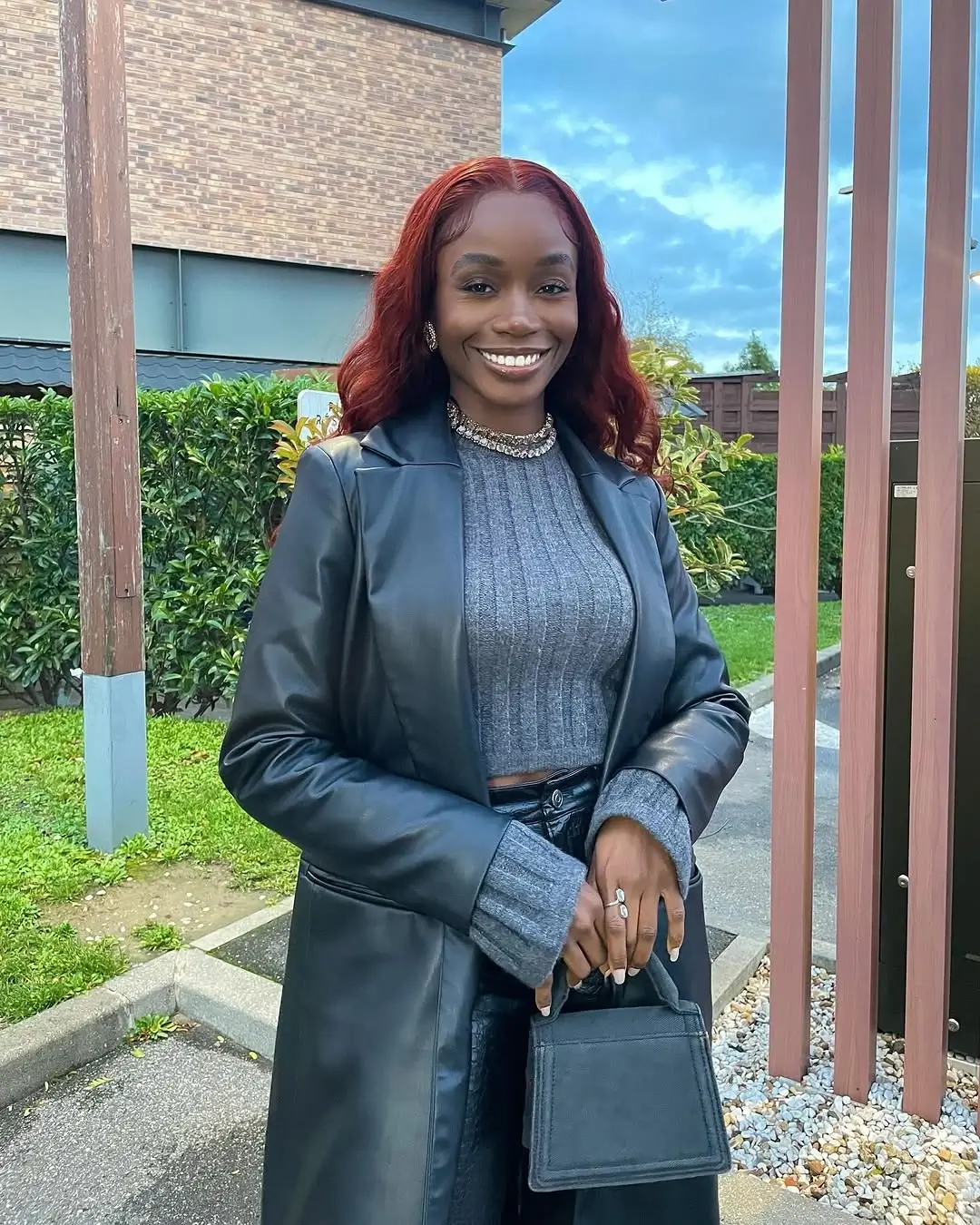 fall hair colors for black women 2026 Classic Auburn Waves That Never Go Out of Style