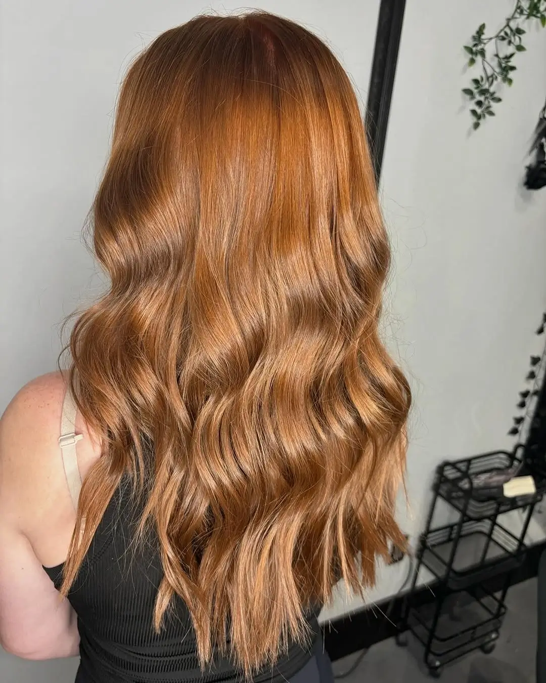 Fall hair colour ideas 2026 Golden Cinnamon Melt With Soft Autumn Shine