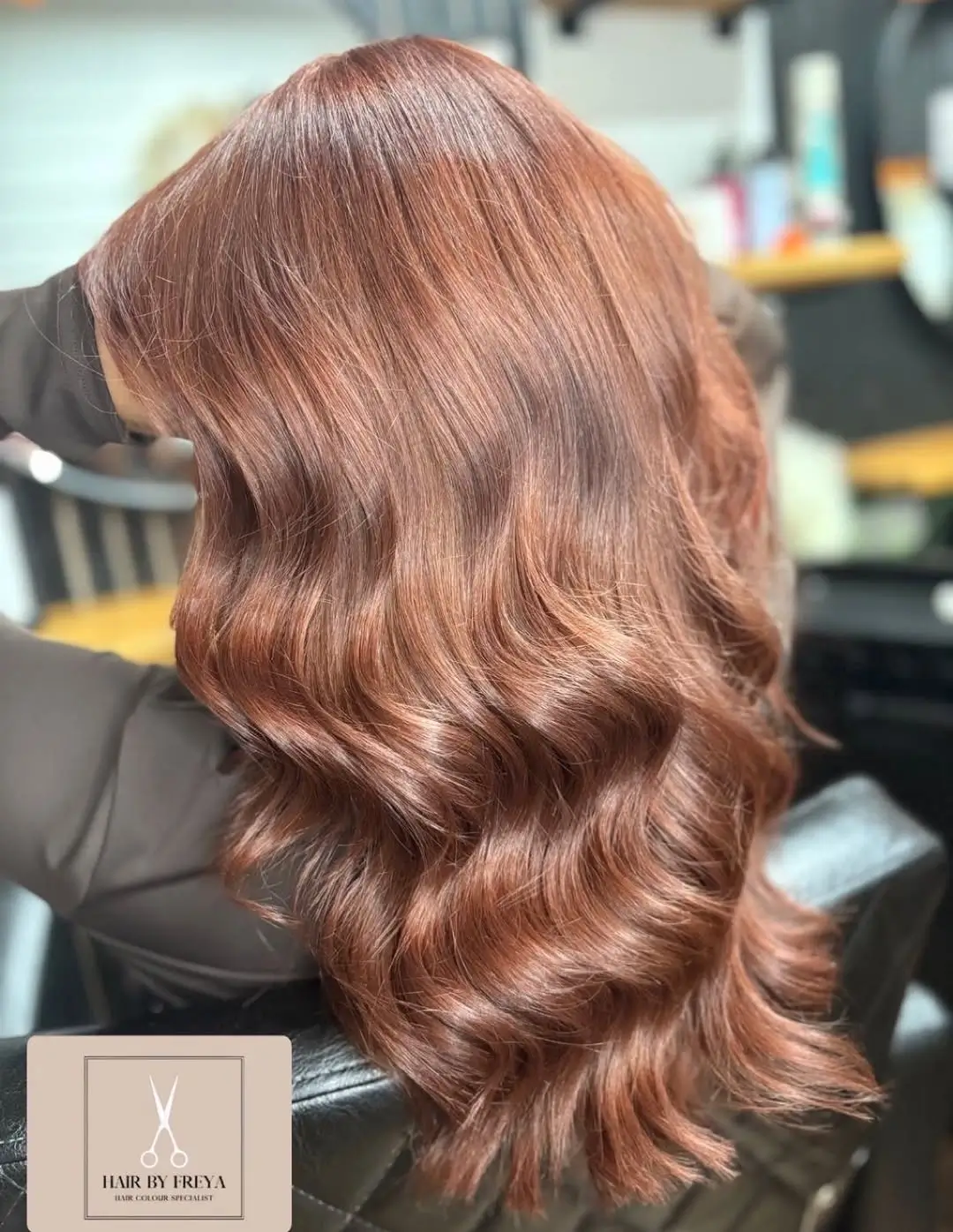 Fall hair colour ideas 2026 Rose Cinnamon Gloss With Romantic Soft Waves