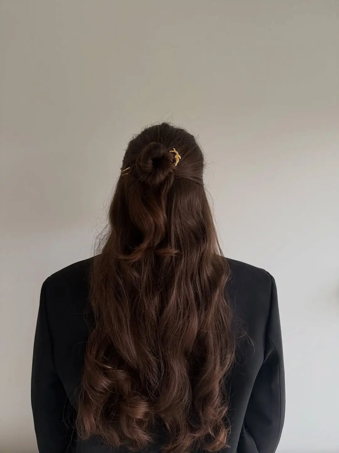 Fall hairstyles for office 2026 The Twisted Half-Up Bun That Makes Long Hair Feel Fresh