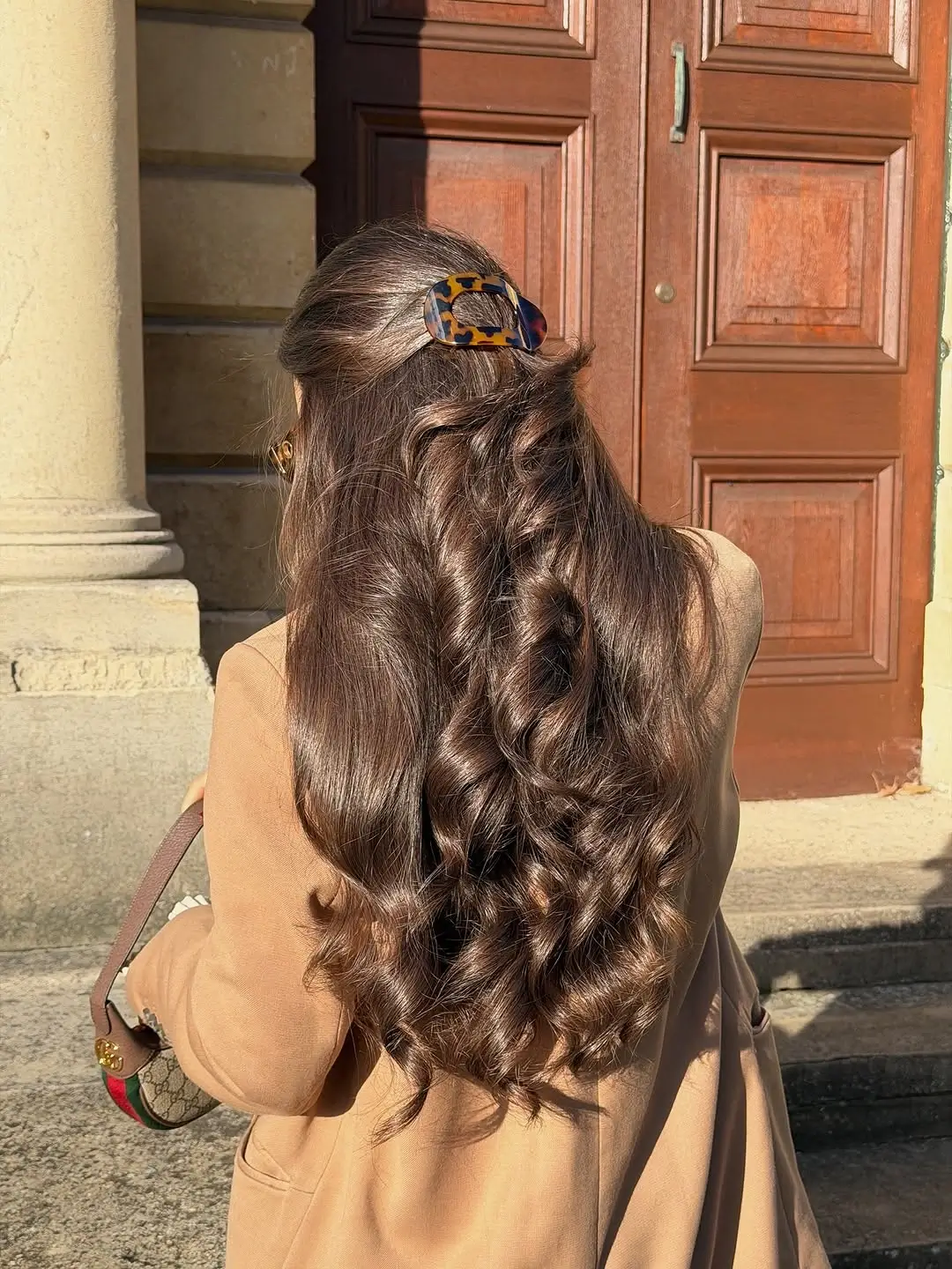Fall hairstyles for office 2026 A Chic Half-Up Style with Defined Glam Waves