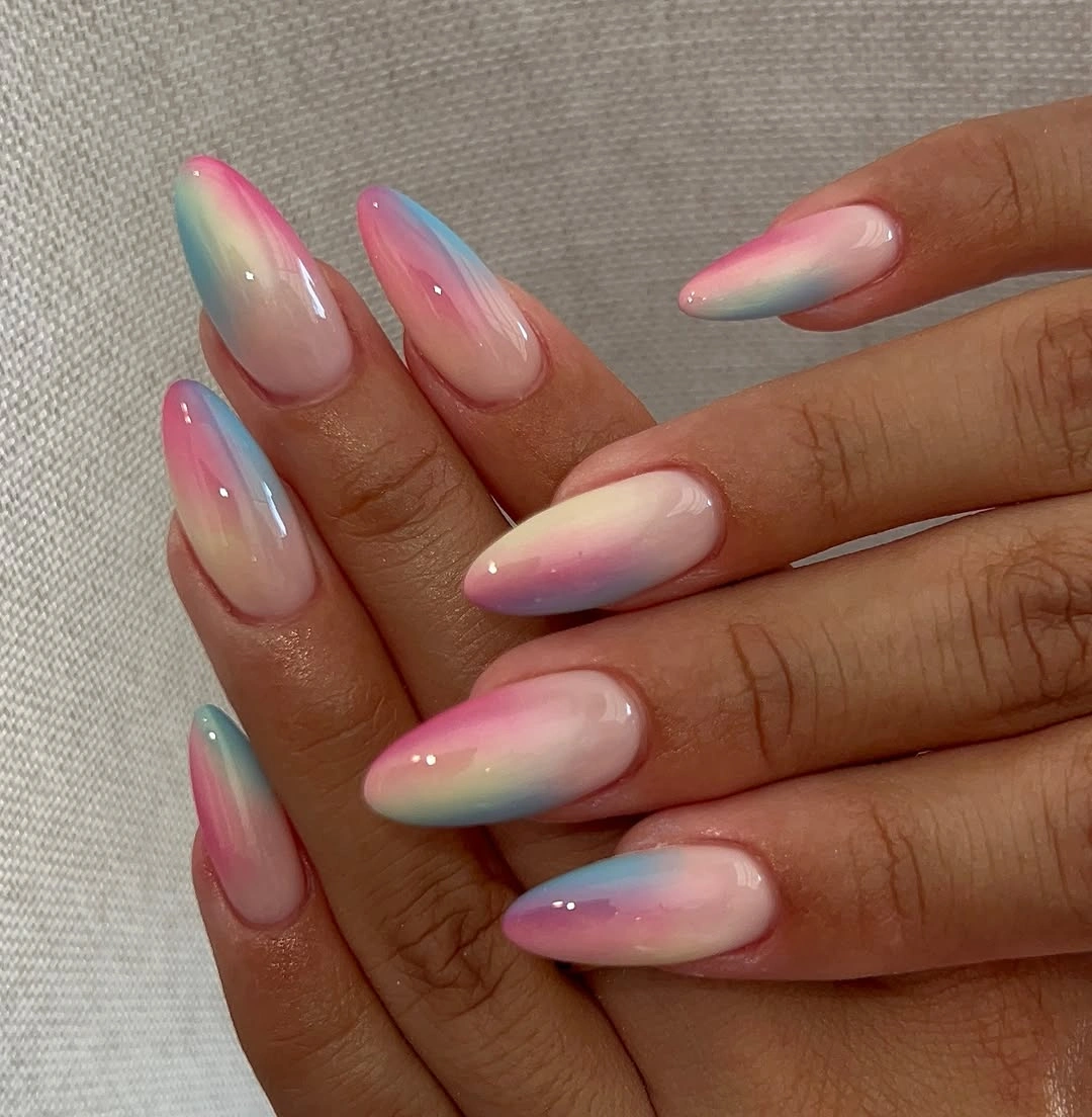 Fall medium nail ideas 2026 Soft Pastel Aura Nails That Bring Unexpected Color Into Autumn