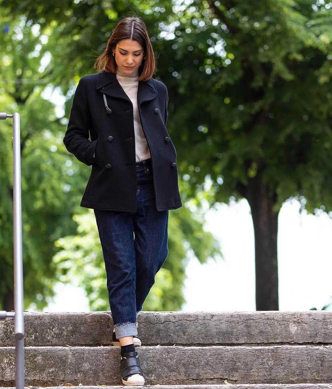 fall outfits with peacoat 2026 The Classic Black Peacoat That Never Lets Me Down