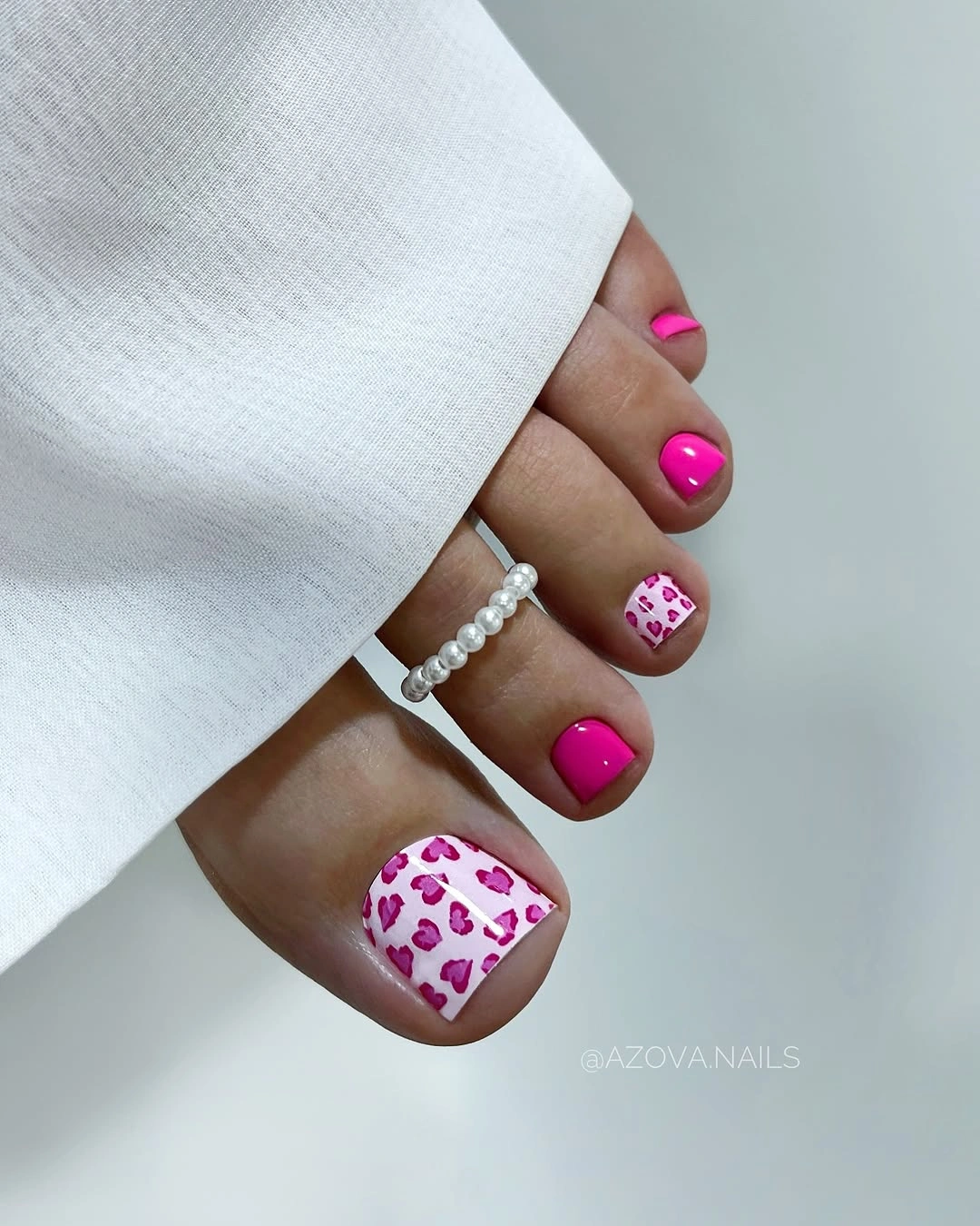 Fall pedicure ideas 2026 Bright Pink Leopard Pedicure With Playful Energy