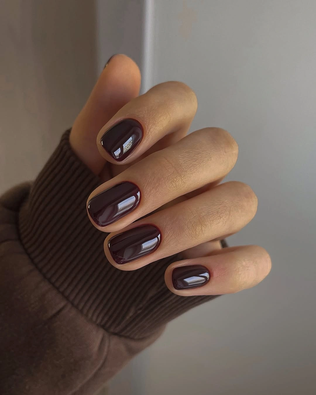 Fall short nails 2026 Dark Chocolate Nails For Quiet Luxury Style