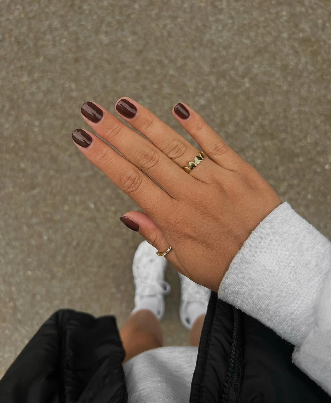 Fall short nails 2026 Rich Espresso Nails That Define Quiet Luxury