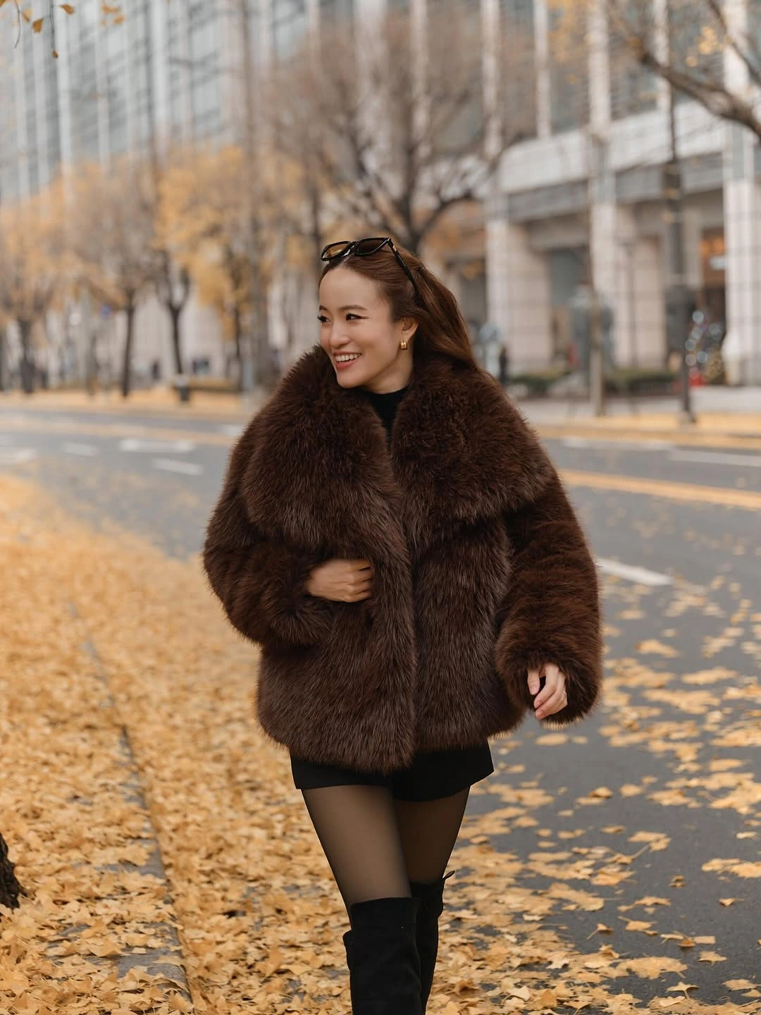 faux fur jacket Dark Chocolate Layers That Never Go Out of Style