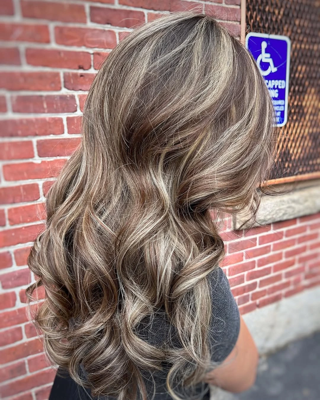 full head babylights blonde on brown hair Cool Mushroom Blonde Waves With Incredible Dimension