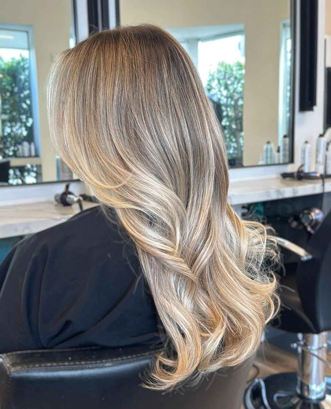 full head babylights blonde on brown hair Silky Champagne Babylights With Seamless Luxury Blend