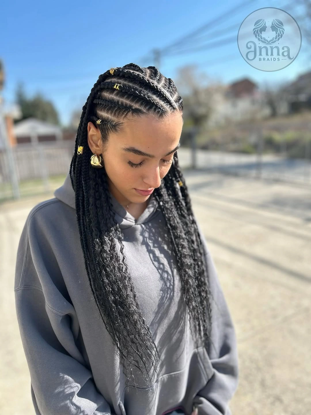 lemonade braid hairstyle Classic Knotless Lemonade Braids With Soft Textured Ends