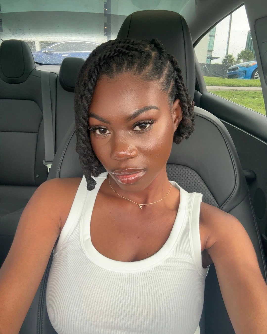 locs hairstyles for black women Side Swept Rope Loc Bob With Everyday Elegance