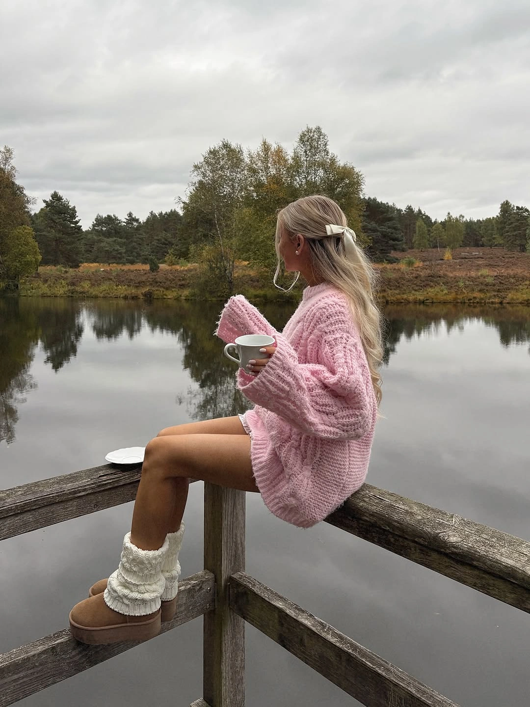 September fashion trends 2026 Soft Pink Knitwear Brings Warmth to Quiet September Days