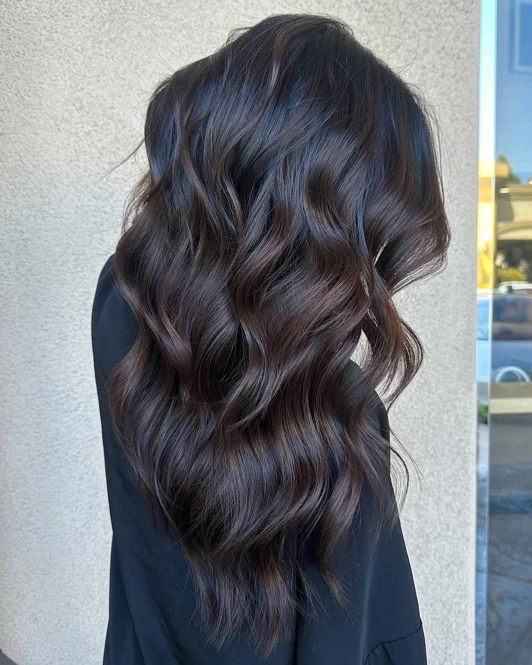 September hairstyles ideas 2026 Deep Espresso Waves with Luxurious Dimension